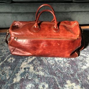 Italian Leather overnight bag